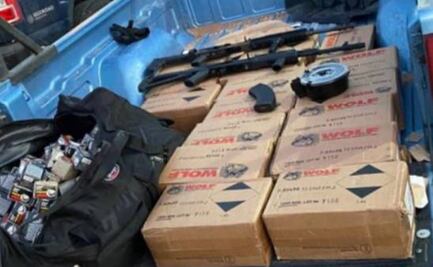 SAT asegura 24 mil cartuchos en aduana de Nogales, Sonora