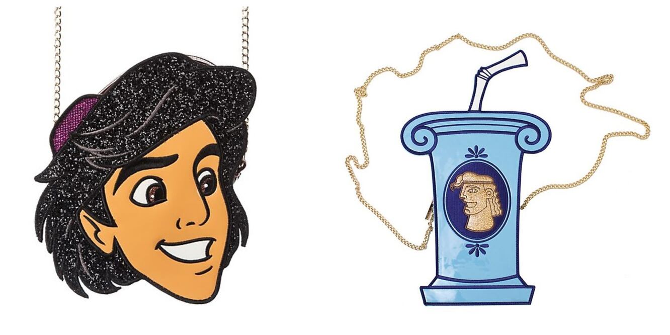 La colección de bolsos bandoleras incluye diferentes personajes animados. Foto: Disney Store