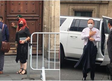 AMLO se reúne con Alfonso Durazo y Layda Sansores en Palacio Nacional