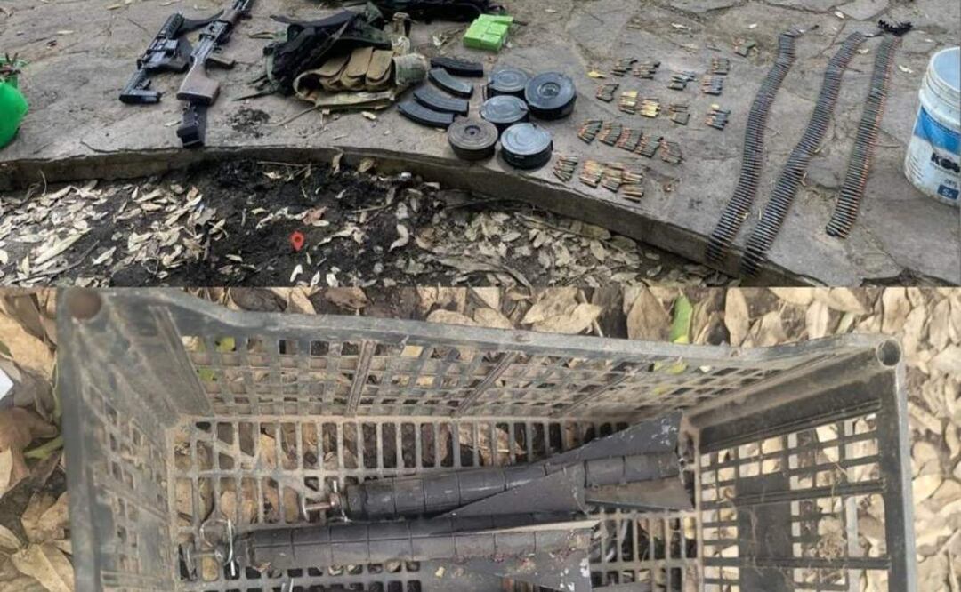 Explosivos localizados durante operativos en municipios de Sinaloa (15/07/2025). Foto: Especial