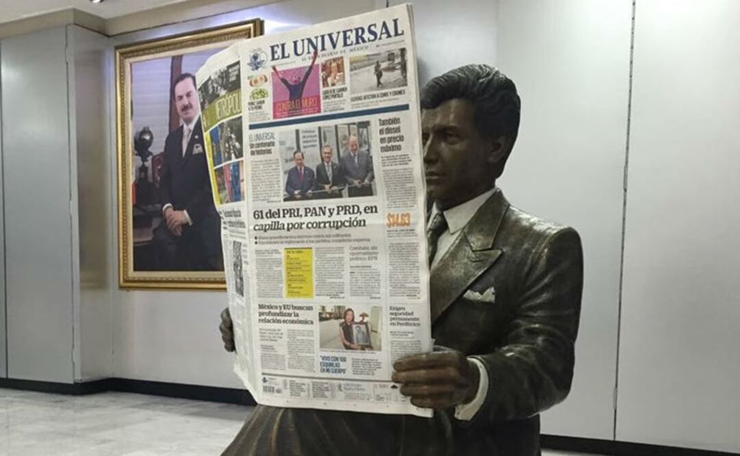 El periódico EL UNIVERSAL festejará su centenario el próximo sábado 1 de octubre. Foto: Especial