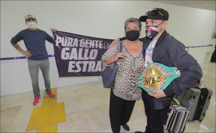 Así recibieron en Hermosillo al doble campeón mundial Francisco 'Gallo' Estrada 