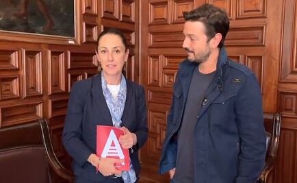 Sheinbaum y Diego Luna analizan actividades culturales para la CDMX
