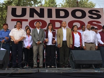 AMLO encabeza mitin en Hidalgo 