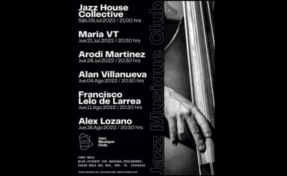 Este fin de semana disfruta del jazz frente al mar en Boca del Río, Veracruz