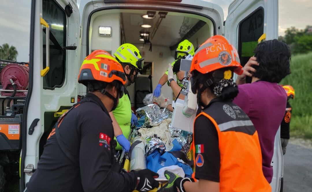 Cae niño de tobogán en Nuevo León, lo reportan grave. Foto: Especial