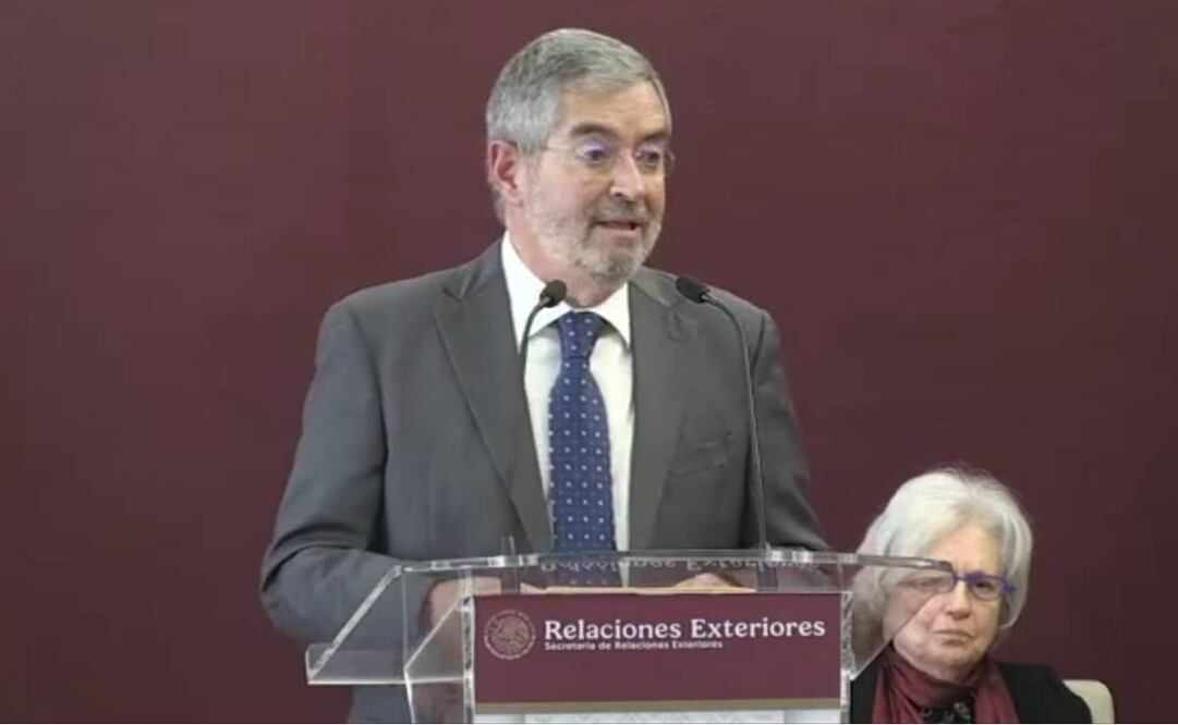 Juan Ramón de la Fuente, secretario de Relaciones Exteriores. Foto: Captura de pantalla