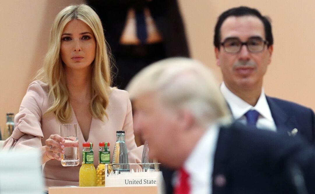La hija del presidente estadounidense Donald Trump, Ivanka Trump, participa durante la tercera sesión plenaria de la cumbre del G20 (Foto: Xinhua)
