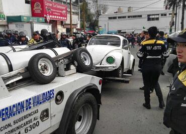 Remiten a 49 taxis sin concesión en Milpa Alta