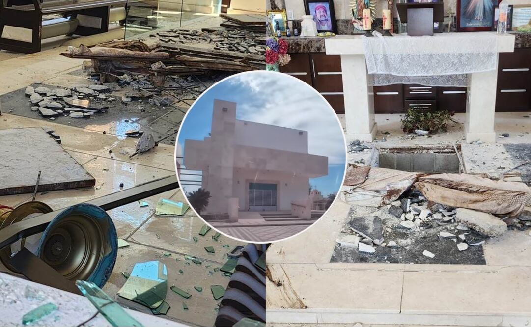 Youtuber muestra cómo era la capilla familiar de Dámaso López antes de ser vandalizada. Foto: Cortesía y Captura de video