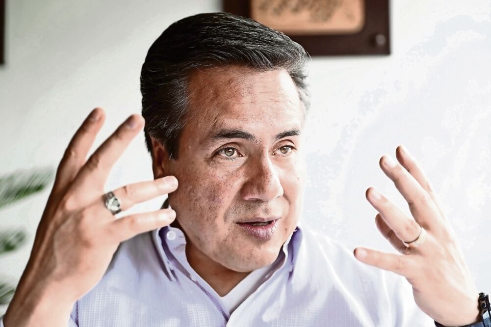 Víctor Hugo Sondón, Presidente del PAN en el Estado de México (IVÁN STEPHENS. EL UNIVERSAL)