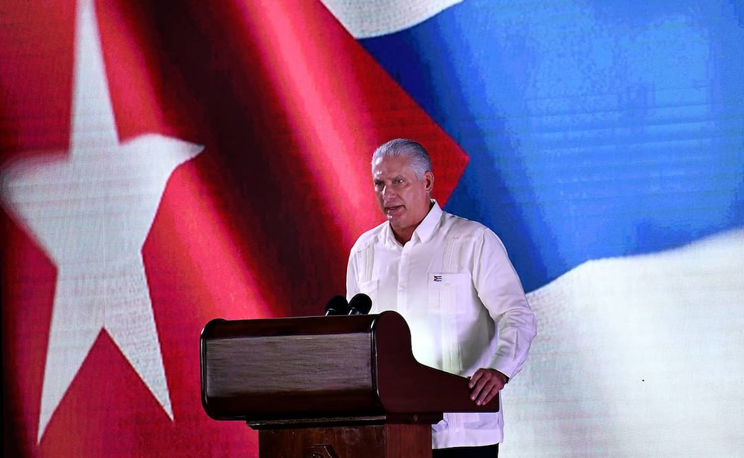 Imagen del 26 de julio de 2026 del presidente cubano, Miguel Díaz-Canel, pronunciando un discurso durante el acto central por el aniversario 73 de los asaltos a los cuarteles Moncada y Carlos Manuel de Céspedes, en la provincia de Pinar del Río, Cuba. Foto: Xinhua