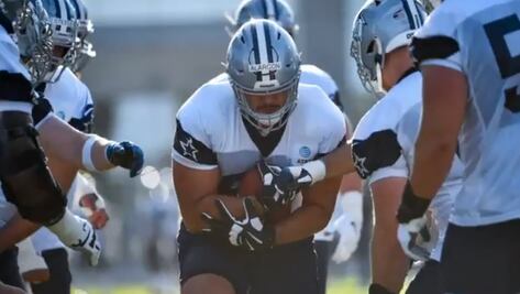 NFL presume entrenamiento de Isaac Alarcón con Cowboys