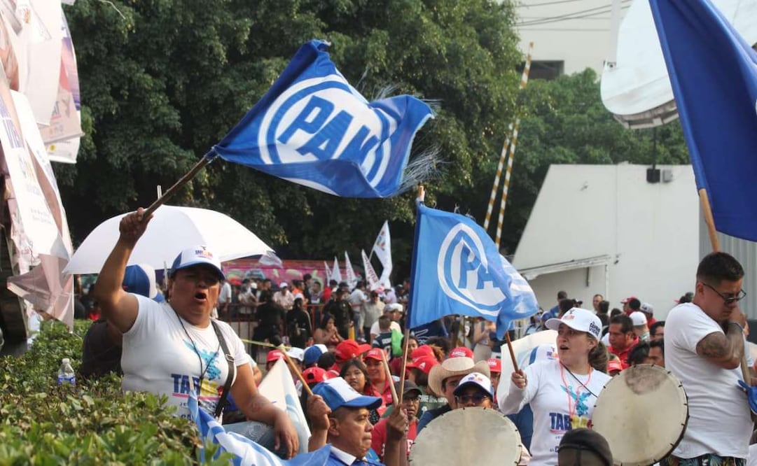 Simpatizantes del PAN. Fotos: Francisco Rodríguez. EL UNIVERSAL