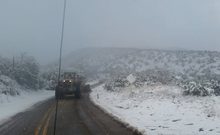Reabren carretera cerrada por nevada en Sonora
