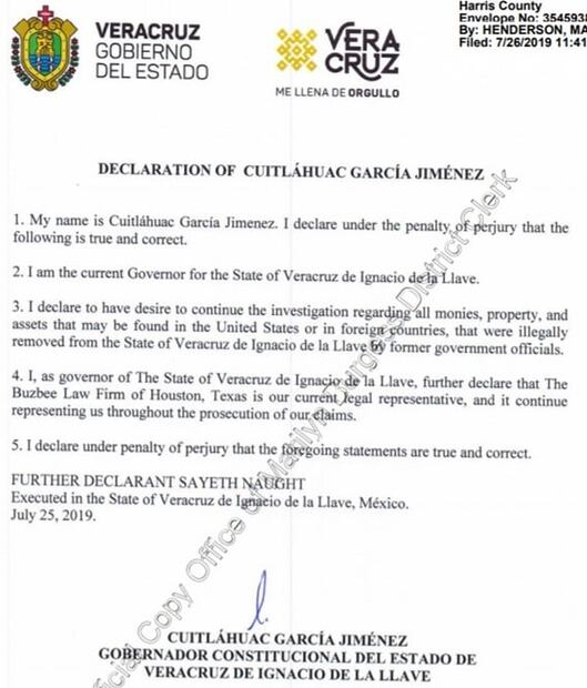 Cuitláhuac mantiene investigación de fondos y propiedades llevadas al extranjero