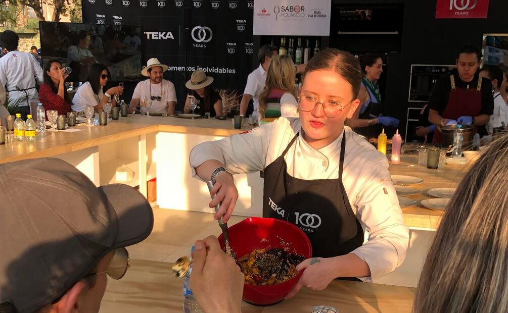 La salsa manchamantel fue una de las recetas que se realizó durante la Masterclass con la chef Cecilia. / Foto: Selene Alonzo Romero.