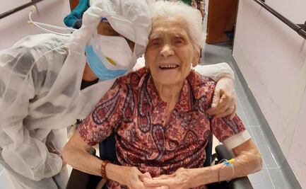 Italiana de casi 104 años se recupera de Covid-19 con “fe”