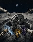 El feroz y silencioso combate entre potencias mundiales por los recursos de la Luna