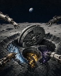 El feroz y silencioso combate entre potencias mundiales por los recursos de la Luna
