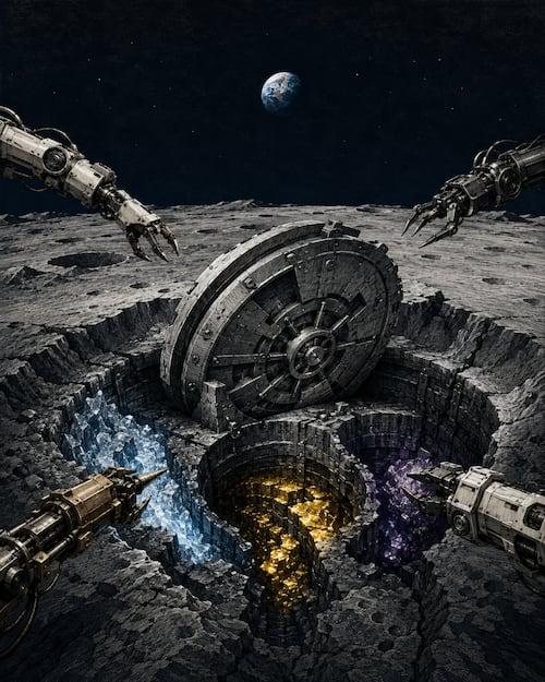 El feroz y silencioso combate entre potencias mundiales por los recursos de la Luna