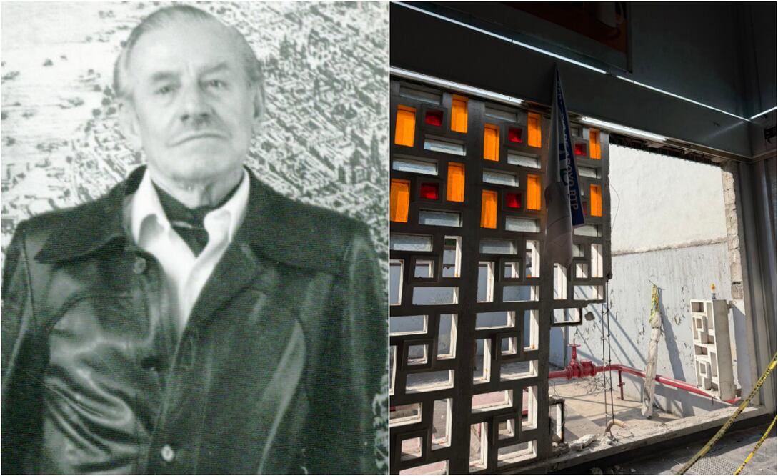 Enrique del Moral, arquitecto que diseñó los vitrales del Metro Viaducto.
Fotos: Especial y X, vía @emilianogonzale