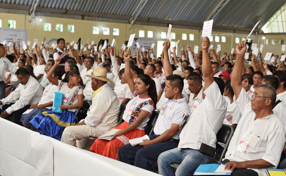 En la asamblea participaron 560 representantes de 108 comunidades de las tres etnias de Ayutla: mixtecos, tlapanecos y mestizos. (FOTO: SALVADOR CISNEROS. EL UNIVERSAL)