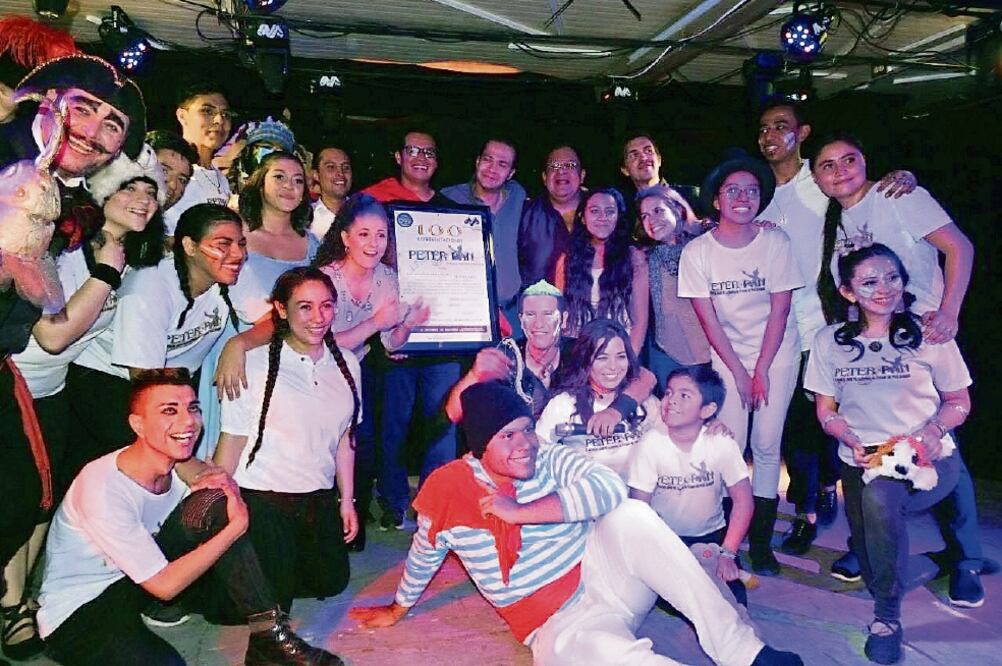 Festejaron las 100 representaciones de la puesta en escena Peter Pan (NALLELY ESQUIVEL. EL UNIVERSAL)