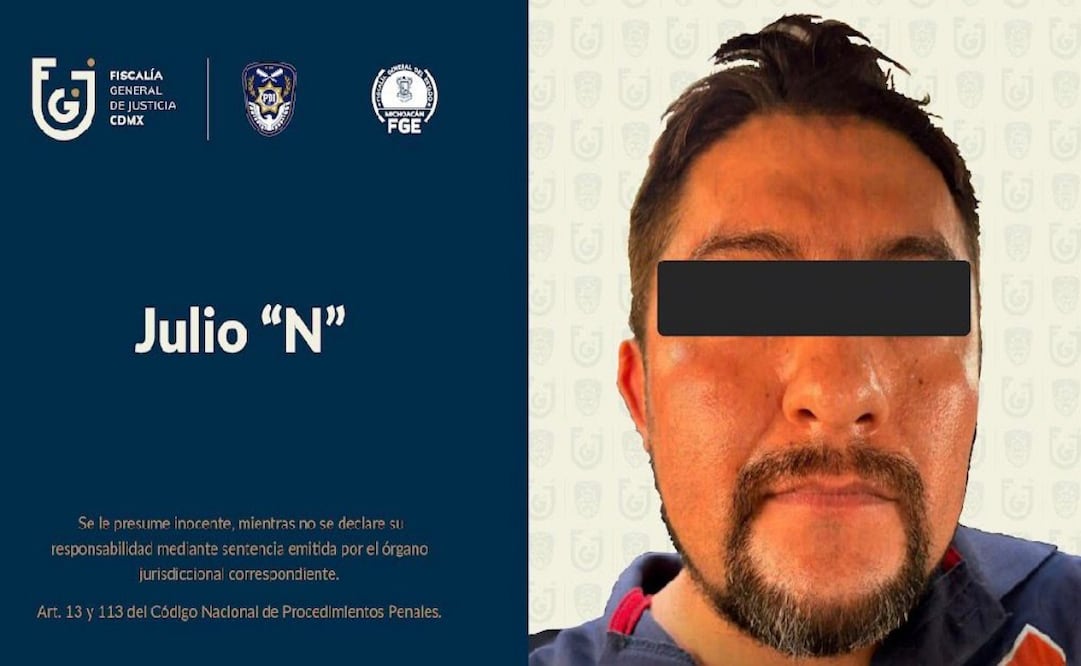 Cae en Michoacán presunto feminicida de Iztacalco; Julio “N” estuvo prófugo tras brutal ataque a su pareja. Foto: Especial
