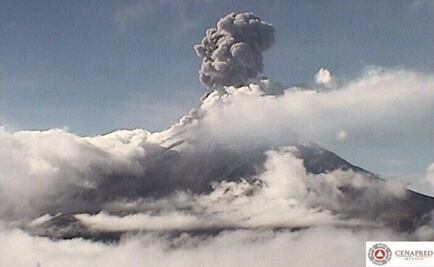 Cae ceniza del Popocatépetl en Amecameca y Temamatla