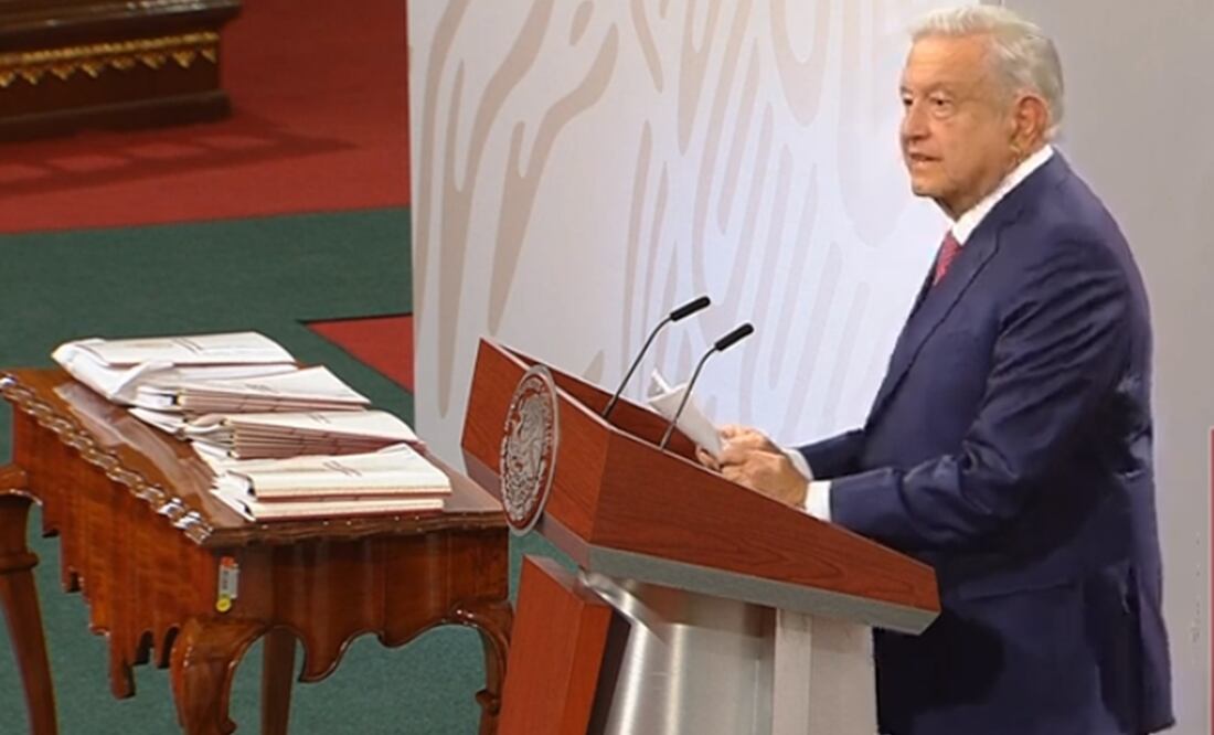 Presenta AMLO el paquete de iniciativas de reforma a la Constitución. Foto: Especial