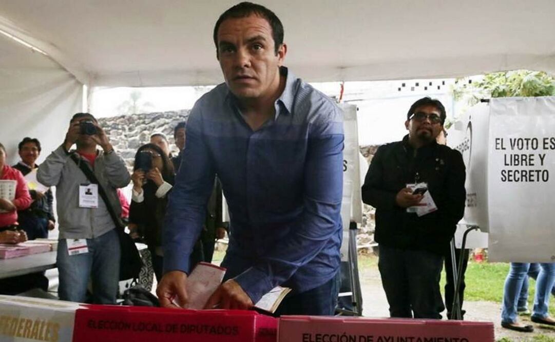 El candidato del PSD a la presidencia municipal de Cuernavaca, Cuauhtémoc Blanco, va arriba en el conteo de votos (Foto: Xinhua)