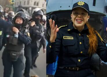 “No hubo nada montado” y “nadie me pagó”: Jefa Andrómeda tras sumarse a las consignas en marcha del 8M