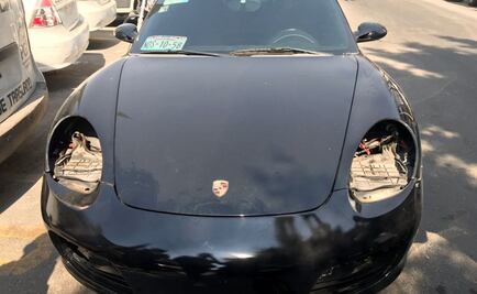 Caen tres sujetos por robar faros de $120 mil de Porsche en la Roma