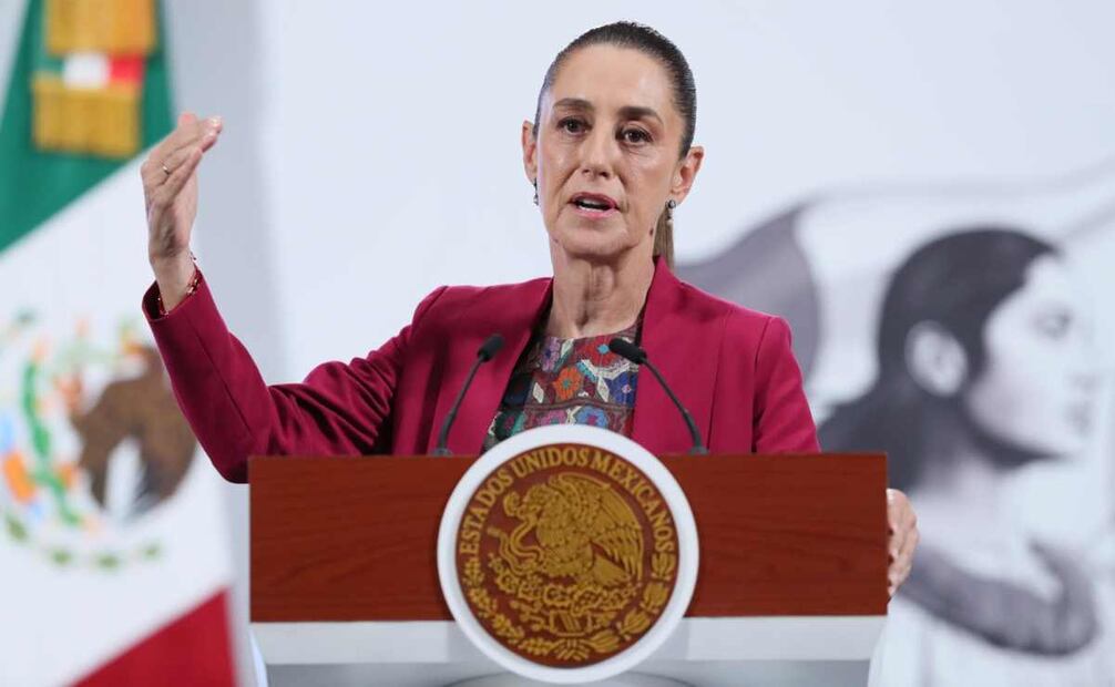 La presidenta Claudia Sheinbaum dijo que no están mencionados los hijos del expresidente Andrés Manuel López Obrador en la investigación del huachicol fiscal. Foto: Gabriel Pano / EL UNIVERSAL