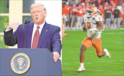 Trump no quiere que se cancele temporada de futbol americano universitario