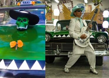 ¡El Pato es el chofer! La Maldita Vecindad recorre el desfile del Día de Muertos con su taxi cocodrilo