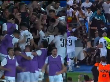 VIDEO: Aficionados del Real Madrid Castilla sufren caída desde la tribuna durante celebración