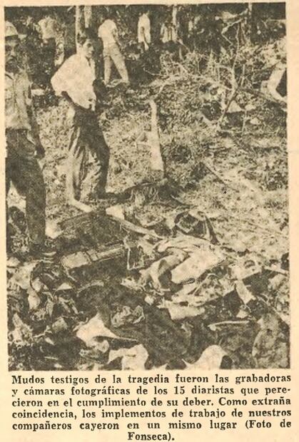 El avionazo en el que murieron periodistas en las elecciones de 1970