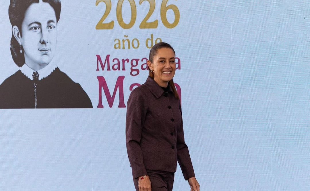 La presidenta Claudia Sheinbaum encabeza la conferencia de prensa mañanera del lunes 09 de marzo, desde el Hospital Oncológico para la Mujer “La Pastora”, en la Gustavo A. Madero, Ciudad de México. Foto Hugo Salvador El Universal