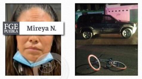 Vinculan a proceso a mujer por atropellar a su expareja en Puebla 