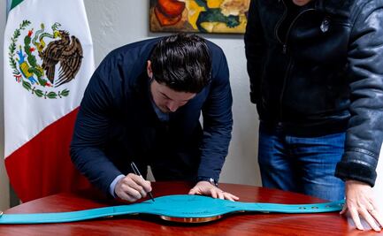 Nuevo León apuesta por el deporte; Samuel García firma el Cinturón de la Paz