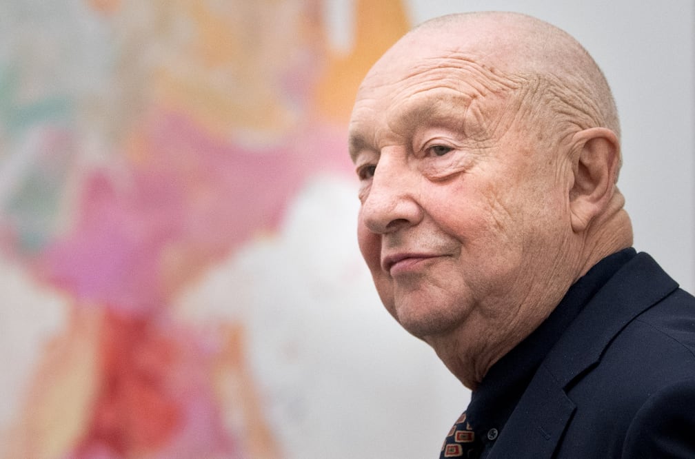 Georg Baselitz, artista alemán (1938 - 2026).
Foto: AFP / Geoffroy Van Der Hasselt