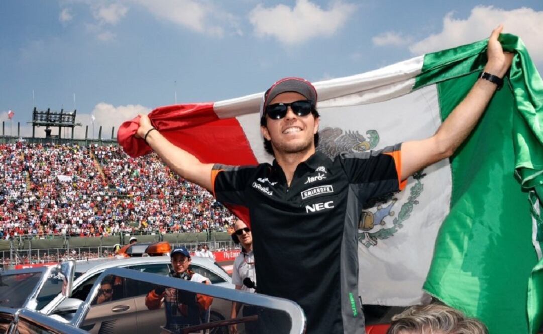 "Today I felt like 120,000 people were in the car with me," Pérez said. (Photo: Taken from Twitter @SChecoPerez)
