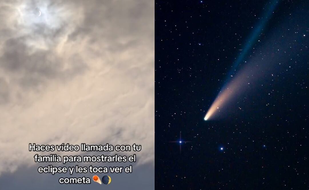 Cometa Diablo. Fotos: Captura de video y pixabay