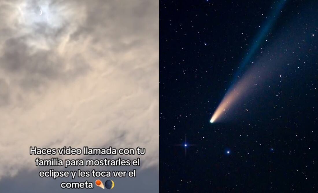 Cometa Diablo. Fotos: Captura de video y pixabay