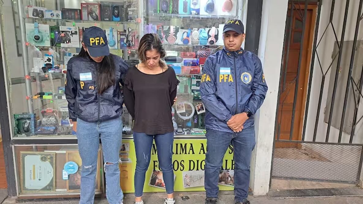 Julieta Valenzuela, novia del mayor traficante de pastillas en Rosario, Argentina. FOTO: POLICÍA FEDERAL DE ARGENTINA