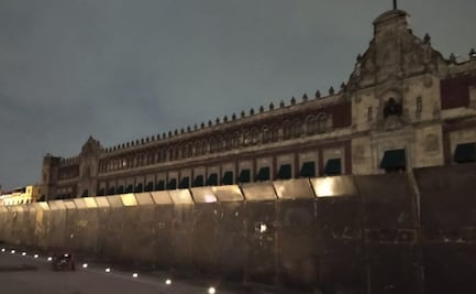 Previo a marcha del 2 de octubre, Palacio Nacional amanece blindado