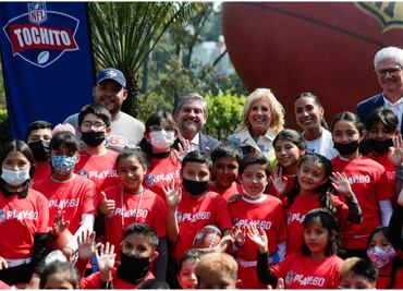 “El deporte es el lenguaje universal” Jill Biden, primera dama de los EEUU, en actividad de la NFL en México