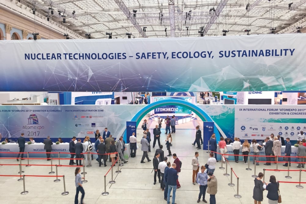 Inauguración del IX Foro Internacional ATOMEXPO, que se realizó en junio en Moscú . (ANA GARCÉS. EL UNIVERSAL)
